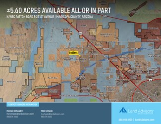 Plus de détails pour N/NEC Patton Road & 231st Ave, Wittmann, AZ - Terrain à vendre