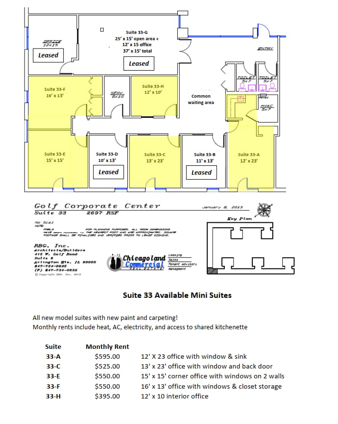 415 W Golf Rd, Arlington Heights, IL for lease Interior Photo- Image 1 of 1
