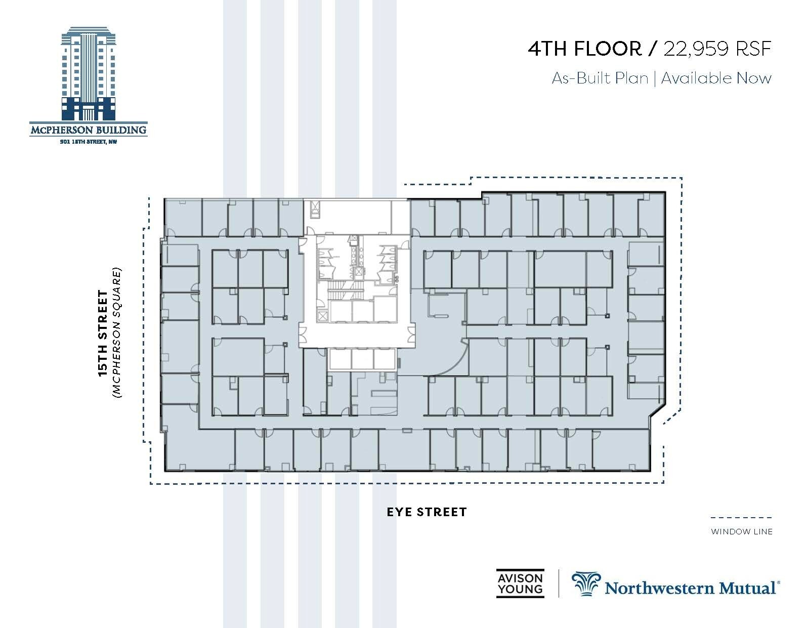901 15th St NW, Washington, DC à louer Plan d’étage- Image 1 de 2
