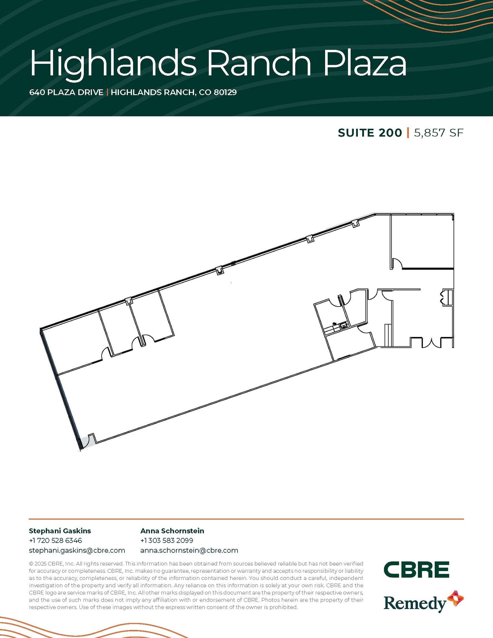 630 Plaza Dr, Highlands Ranch, CO for lease Floor Plan- Image 1 of 12