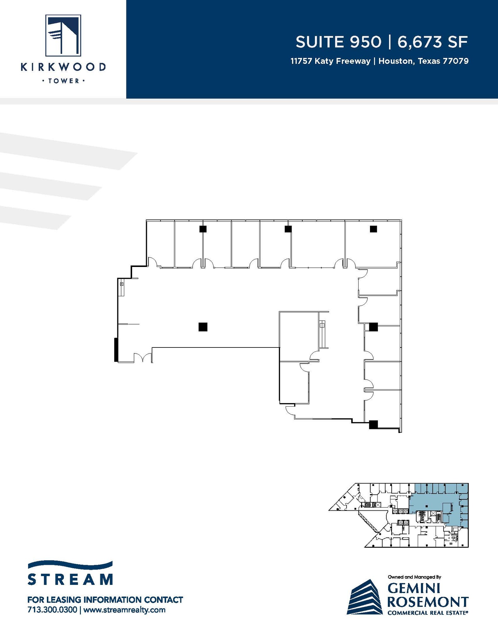 11757 Katy Fwy, Houston, TX à louer Plan d’étage- Image 1 de 1