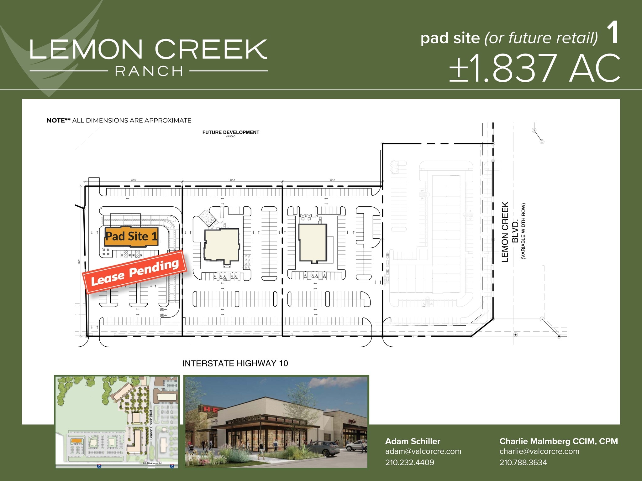 I-10 W & Balcones Creek Dr, Boerne, TX à louer Plan de site- Image 1 de 1