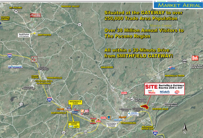 Route 209 & Music Center Dr, East Stroudsburg, PA à louer - Photo du bâtiment - Image 2 de 5