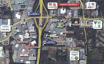 10600 Colonel Glenn Rd, Little Rock, AR - AÉRIEN  Vue de la carte