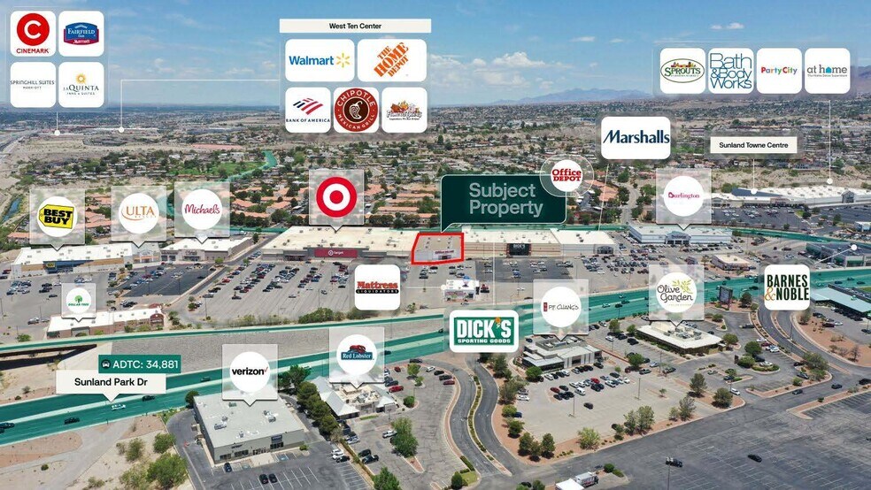 801 Sunland Park Dr, El Paso, TX à vendre - Photo du bâtiment - Image 2 de 2