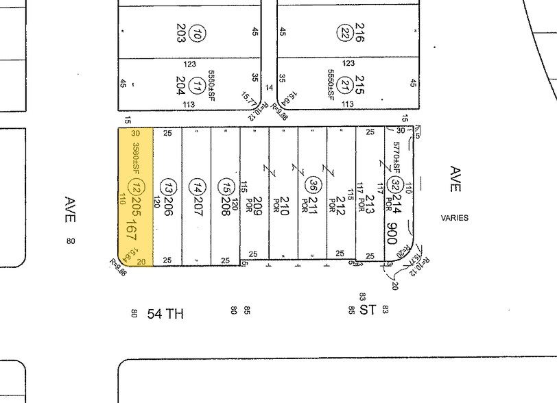 5350 2nd Ave, Los Angeles, CA à vendre - Plan cadastral - Image 1 de 1