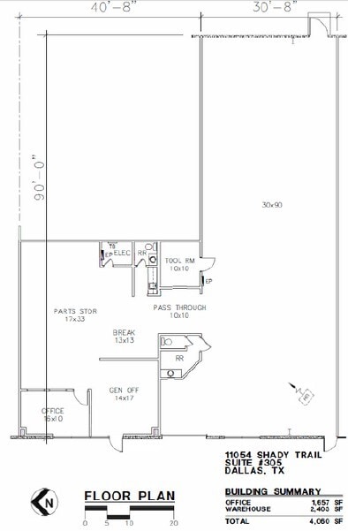 11056 Shady Trl, Dallas, TX for lease Floor Plan- Image 1 of 1