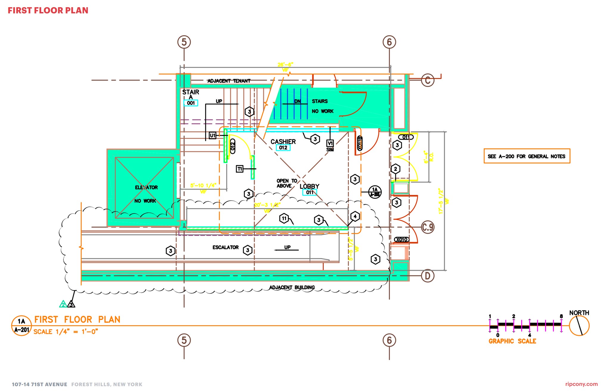 107-14-107-16 71st Ave, Forest Hills, NY for lease Floor Plan- Image 1 of 2