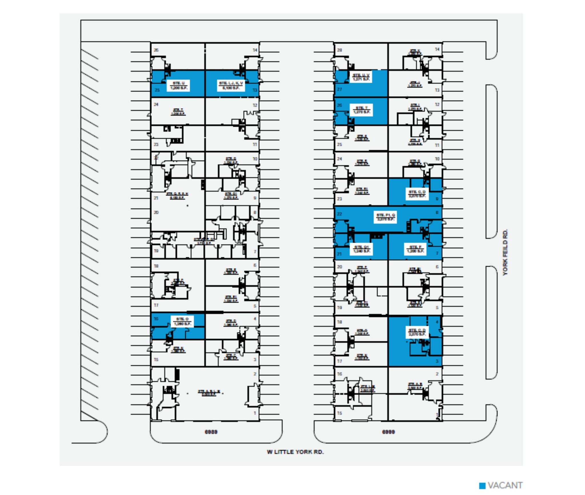 6989 W Little York Rd, Houston, TX for lease Site Plan- Image 1 of 1