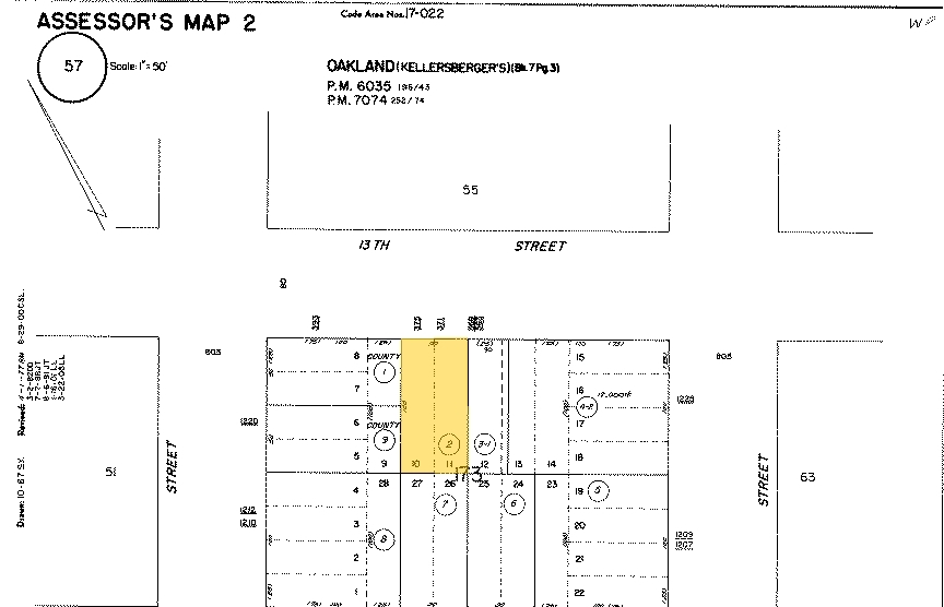 375 13th St, Oakland, CA à louer - Plan cadastral - Image 2 de 2