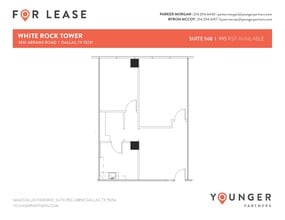 6510 Abrams Rd, Dallas, TX à louer Plan d’étage- Image 1 de 1