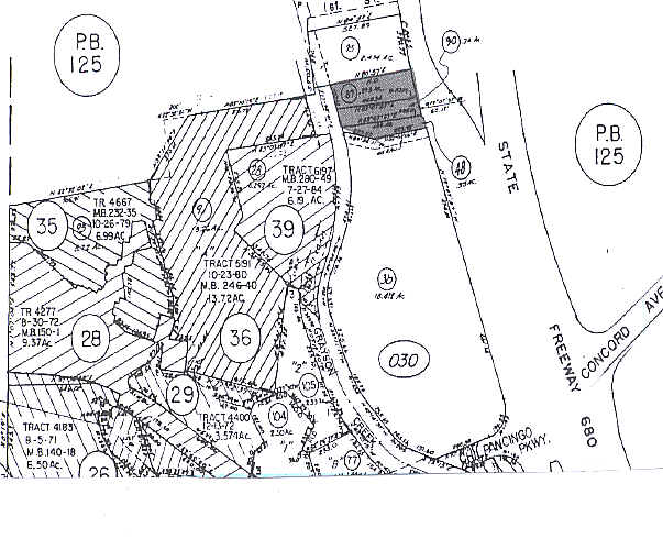 548-550 Contra Costa Blvd, Pleasant Hill, CA à louer - Plan cadastral - Image 2 de 2