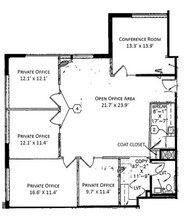 290-300 S County Farm Rd, Wheaton, IL à louer Plan d’étage- Image 2 de 2