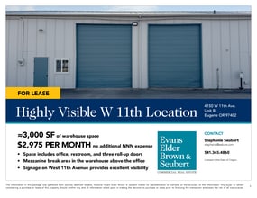 4150 W 11th Ave, Eugene, OR for lease Interior Photo- Image 2 of 4