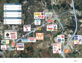 1709 W 7th Ave, Corsicana, TX - Aerial map view