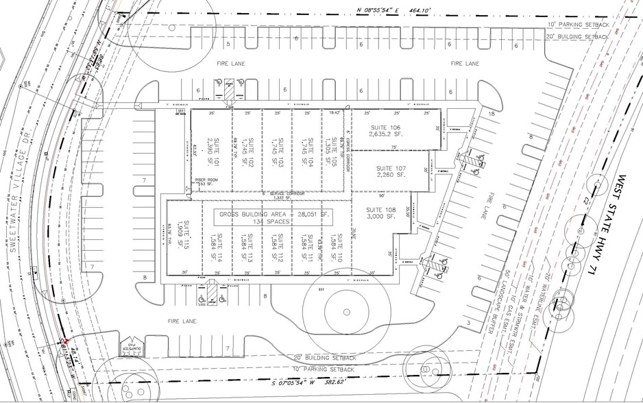 Sweetwater Village, Bee Cave, TX à louer - Plan de site - Image 3 de 4