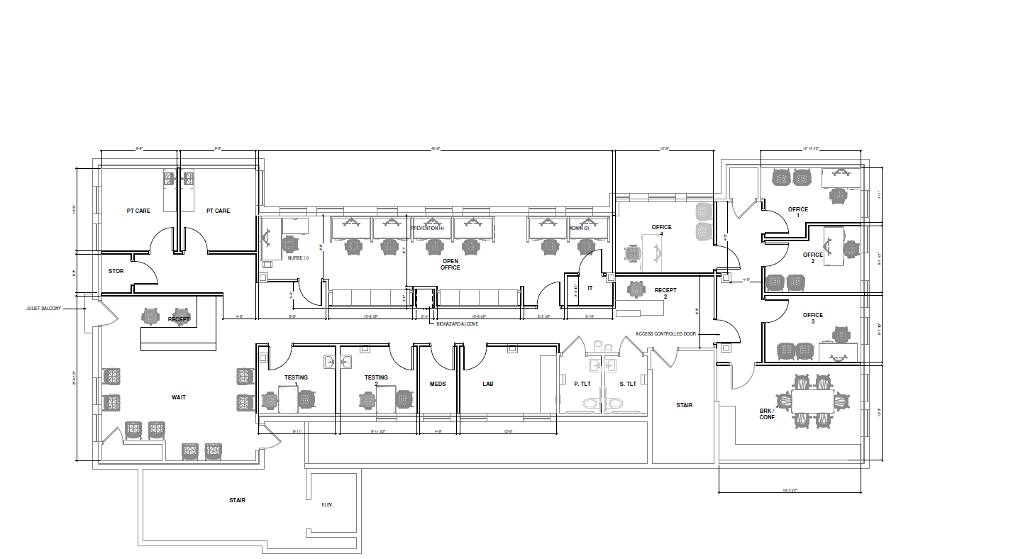 1110 Central Ave, Saint Petersburg, FL à louer Plan d’étage- Image 1 de 1
