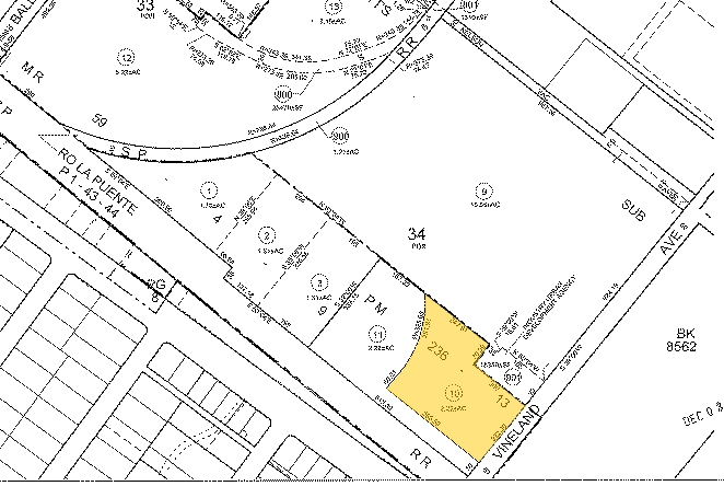 125 N Vineland Ave, City of Industry, CA for lease - Plat Map - Image 2 of 2