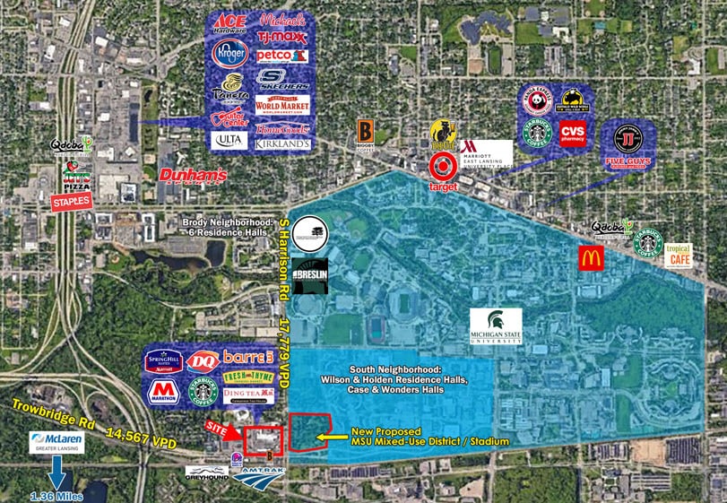 920-1030 Trowbridge Rd, East Lansing, MI for lease - Building Photo - Image 2 of 8