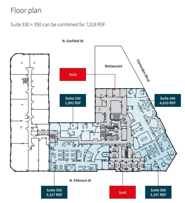 1220 N Fillmore St, Arlington, VA for lease Floor Plan- Image 1 of 1