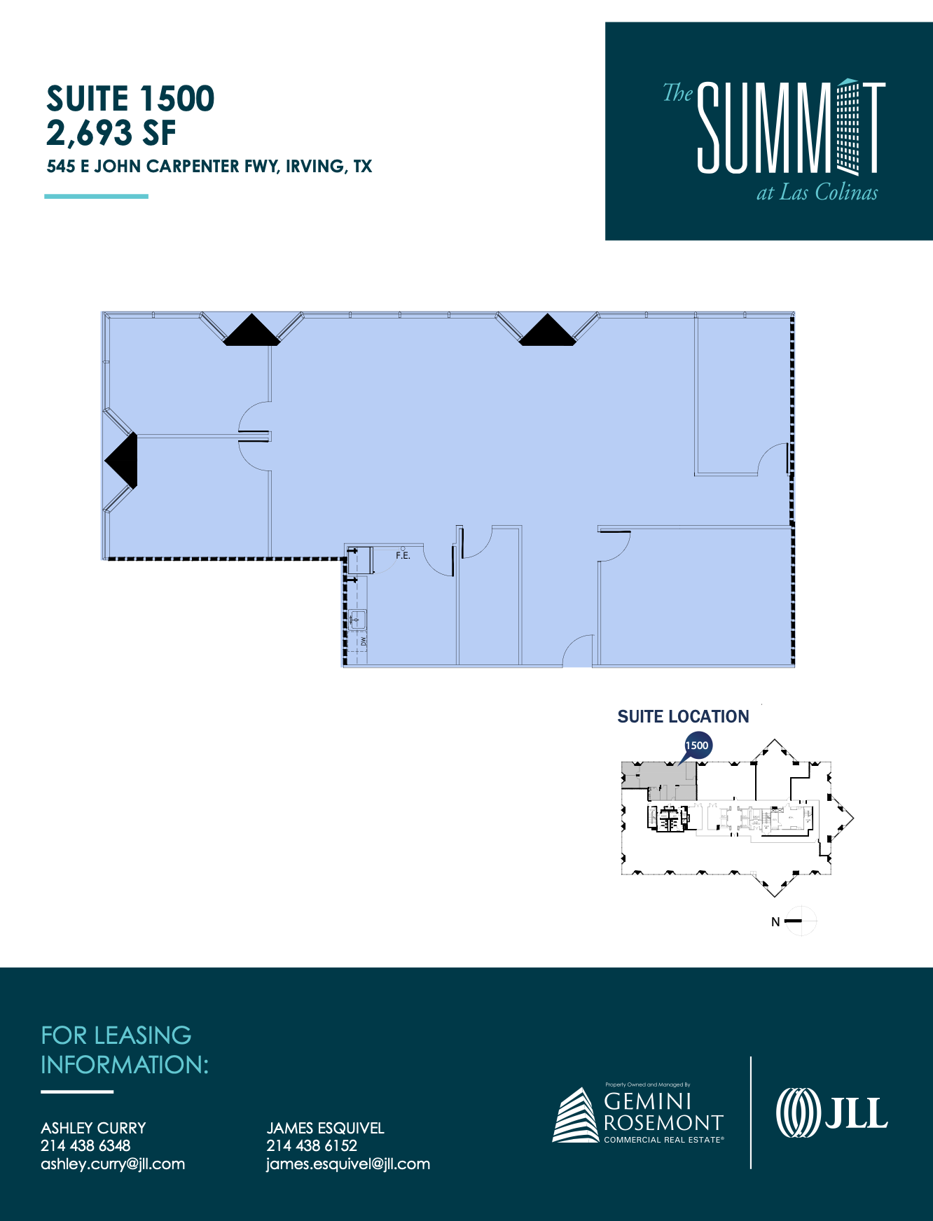 545 E John Carpenter Fwy, Irving, TX à louer Plan d’étage- Image 1 de 1