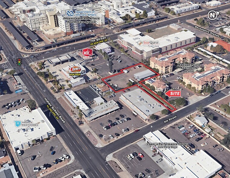NEC Indian School Rd & 7th St, Phoenix, AZ à louer - Photo du bâtiment - Image 2 de 2