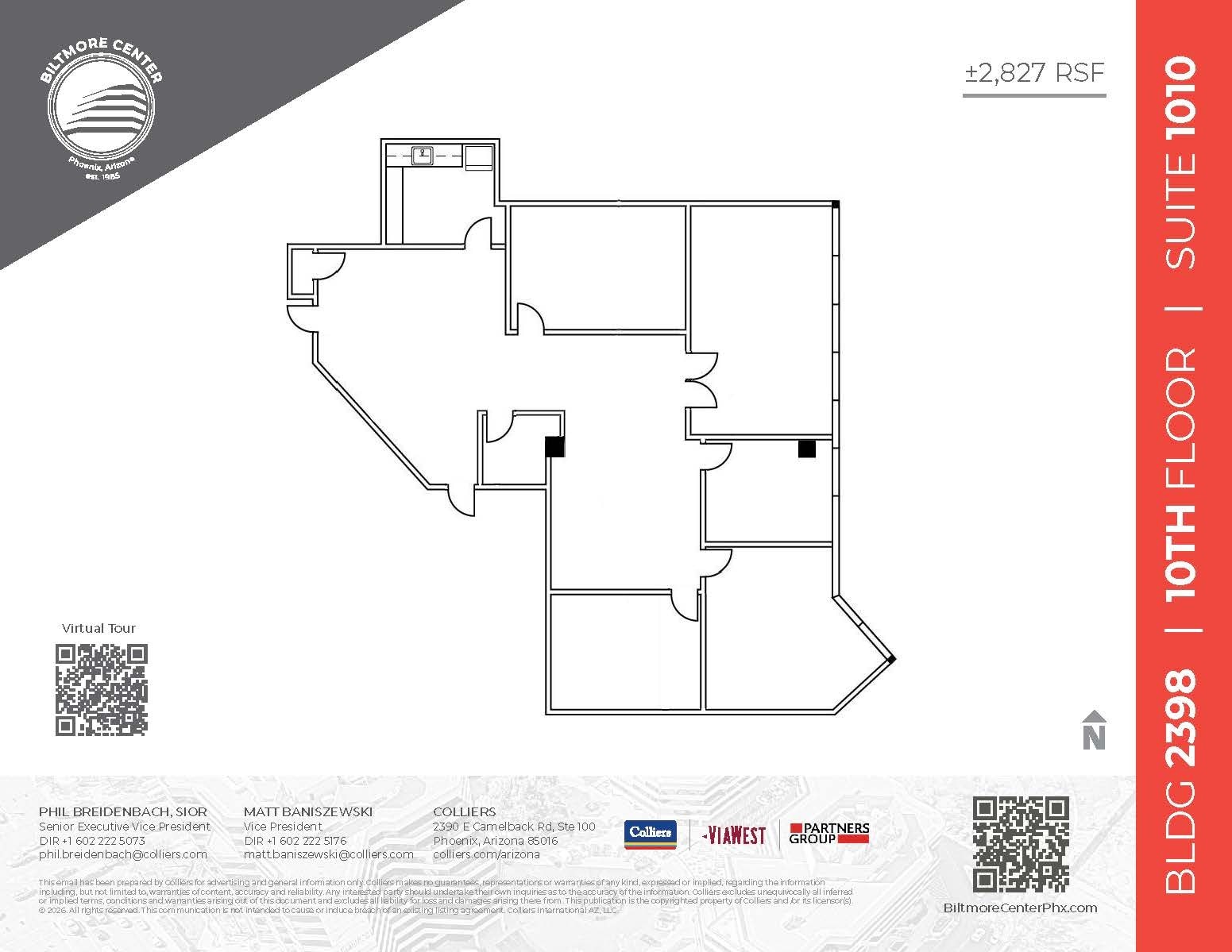 2398 E Camelback Rd, Phoenix, AZ à louer Plan d’étage- Image 1 de 1