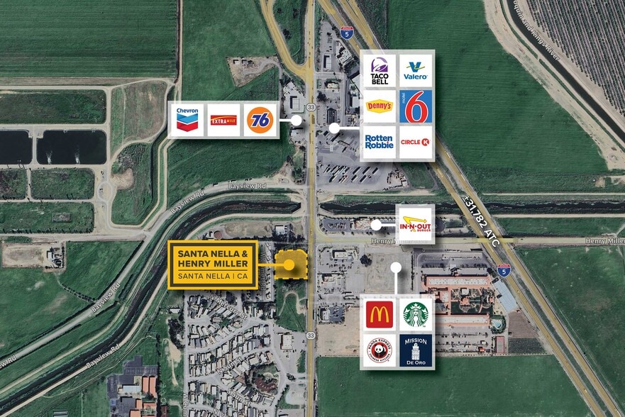 State Highway 33 Hwy, Santa Nella, CA for lease - Aerial - Image 1 of 3