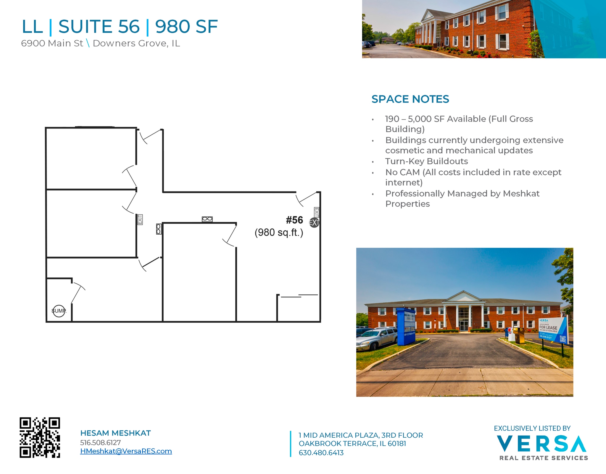 6912 Main St, Downers Grove, IL for lease Floor Plan- Image 1 of 1