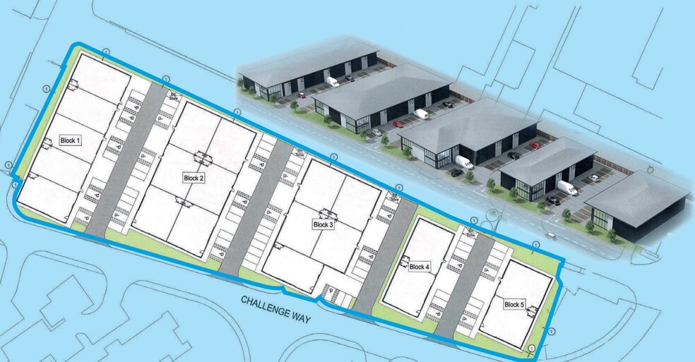 Challenge Way, Blackburn à louer - Plan de site - Image 2 de 2