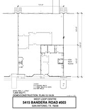 5407-5419 Bandera Rd, San Antonio, TX à louer Plan d’étage- Image 1 de 1
