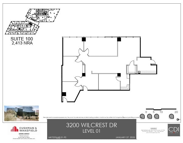 3200 Wilcrest Dr, Houston, TX for lease Floor Plan- Image 1 of 1