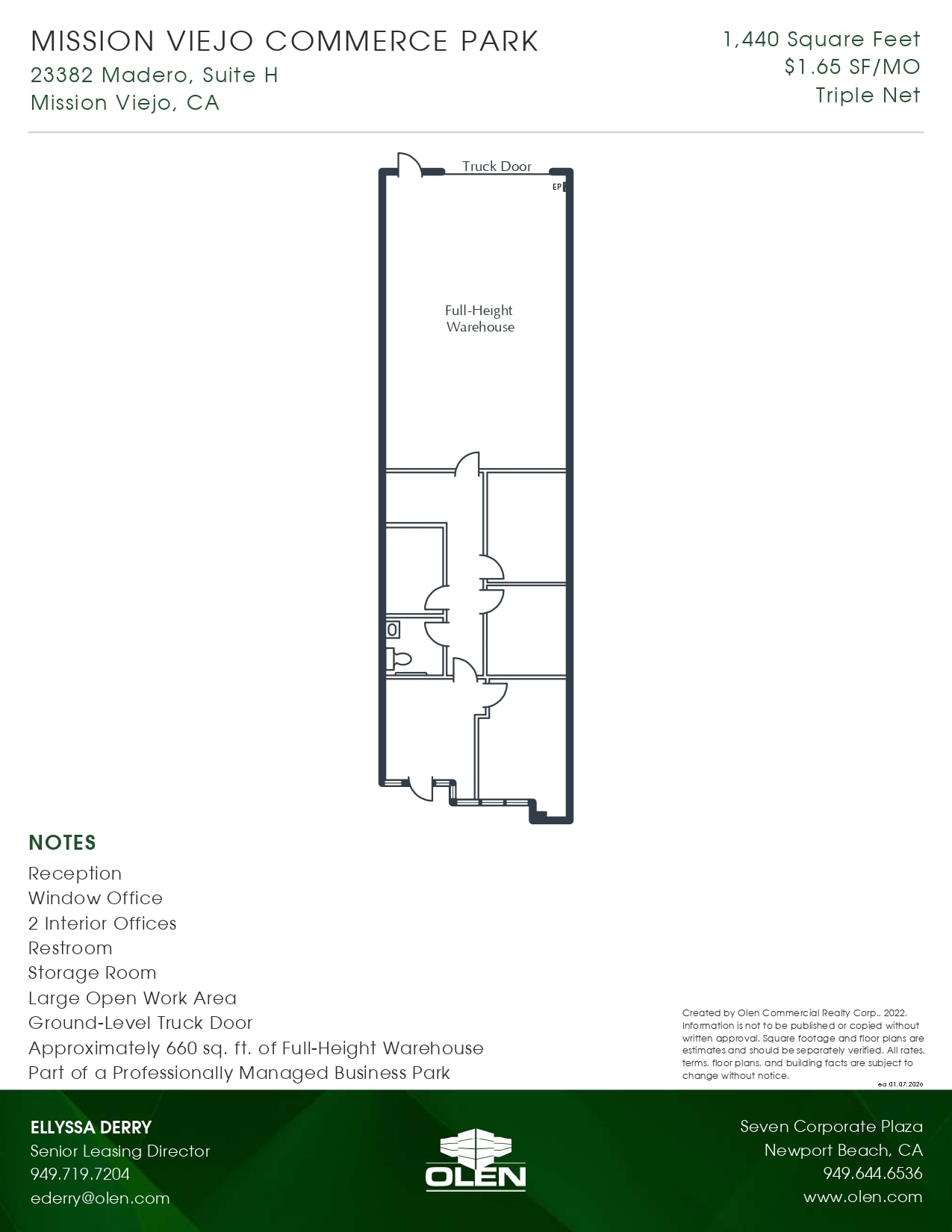 23382 Madero, Mission Viejo, CA à louer Plan d’étage- Image 1 de 1