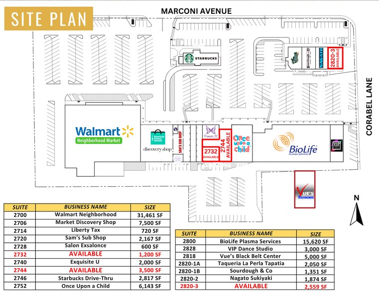 2700-2826 Marconi Ave, Sacramento, CA à louer - Photo du bâtiment - Image 3 de 10