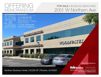 Plus de détails pour 2051 W Northern Ave, Phoenix, AZ - Bureau à vendre