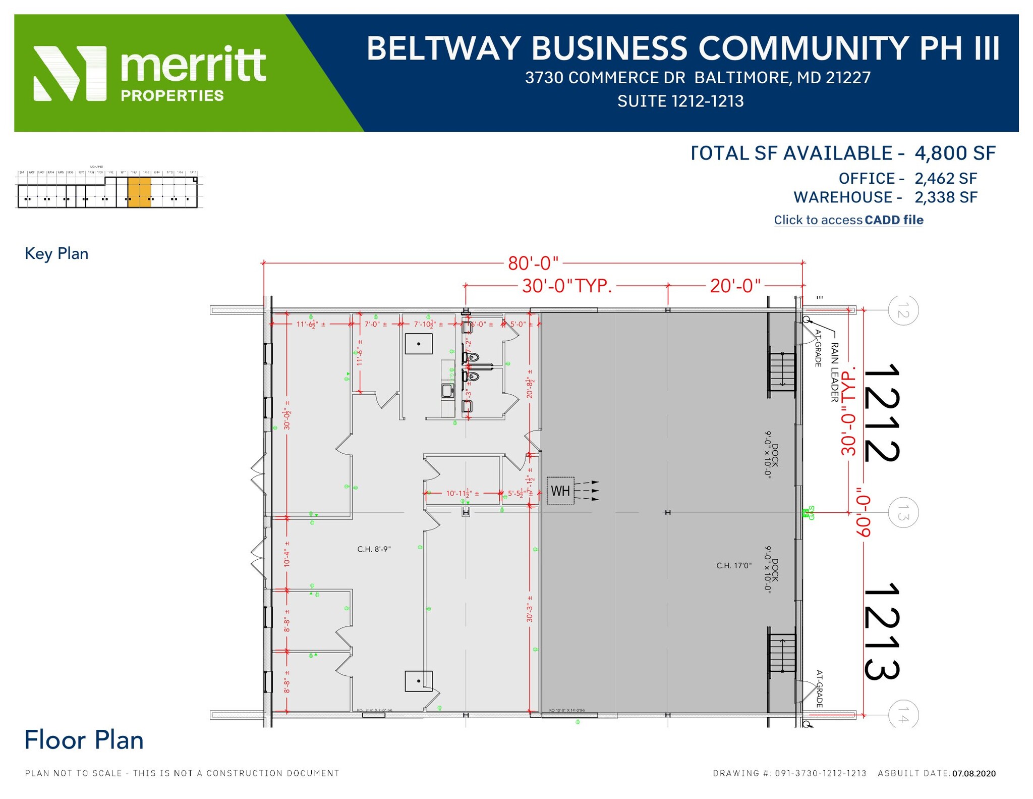 3700 Commerce Dr, Baltimore, MD à louer Plan d’étage- Image 1 de 1