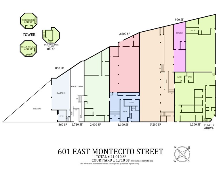 601 E Montecito St, Santa Barbara, CA à vendre - Plan d’étage - Image 2 de 13