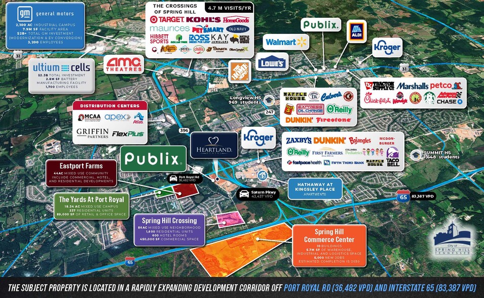 1005 Jim Warren Pky, Spring Hill, TN for sale - Aerial - Image 3 of 3