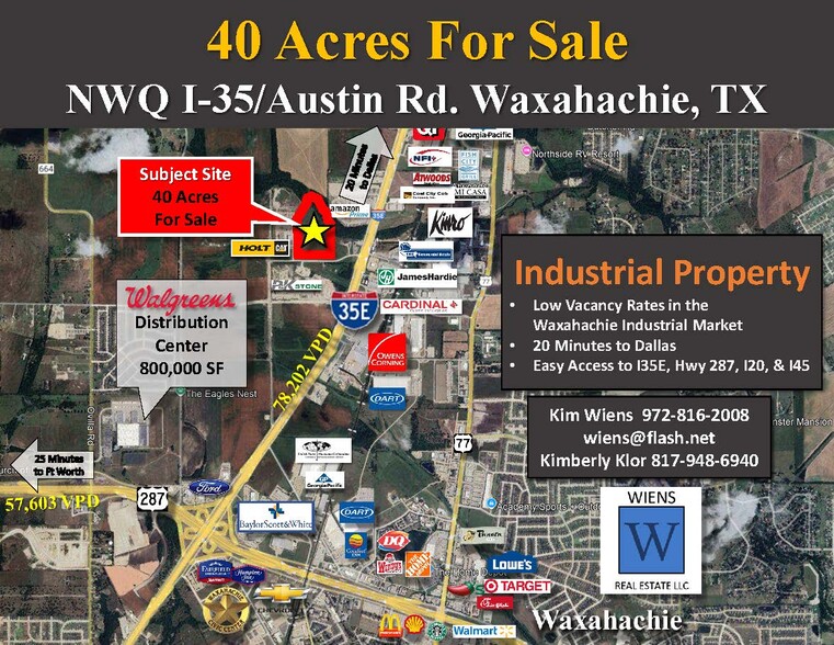 Land in Waxahachie, TX for sale - Aerial - Image 1 of 2