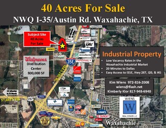 Plus de détails pour I35E, Waxahachie, TX - Terrain à vendre