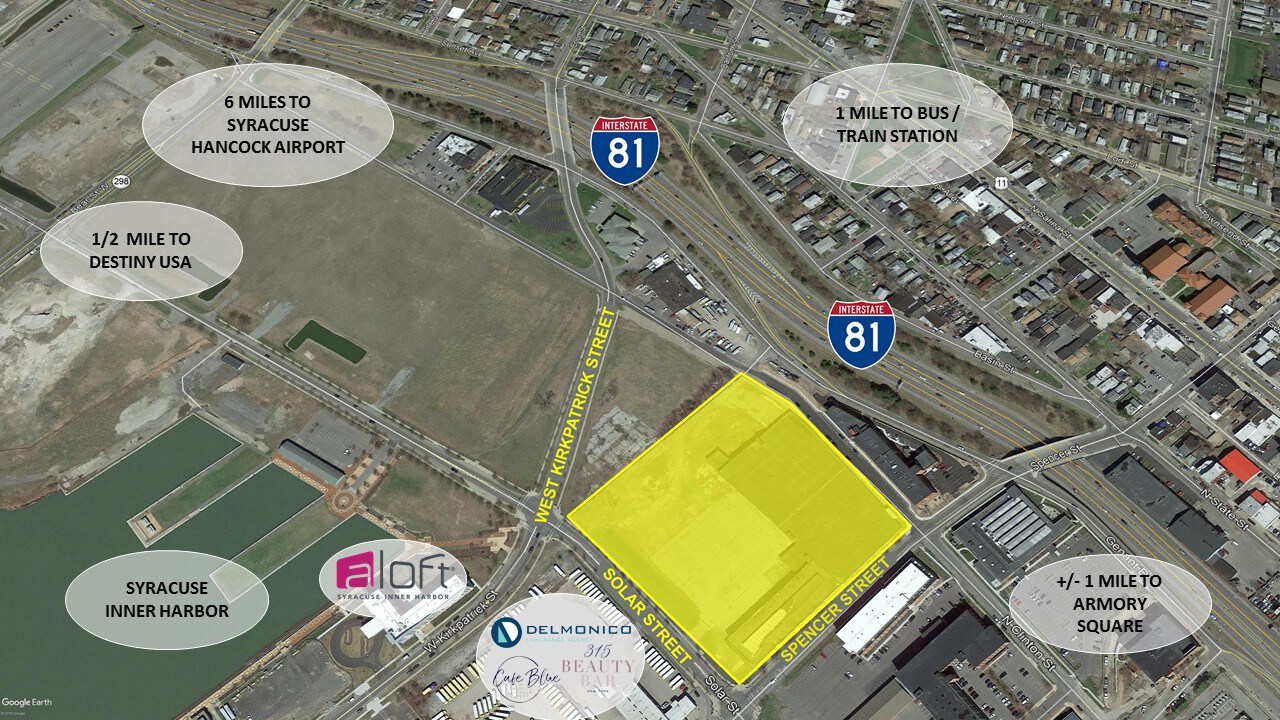 128 Spencer St, Syracuse, NY for lease Aerial- Image 1 of 5