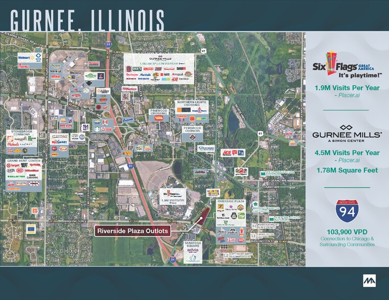 445 N Riverside Dr, Gurnee, IL for lease - Building Photo - Image 2 of 2