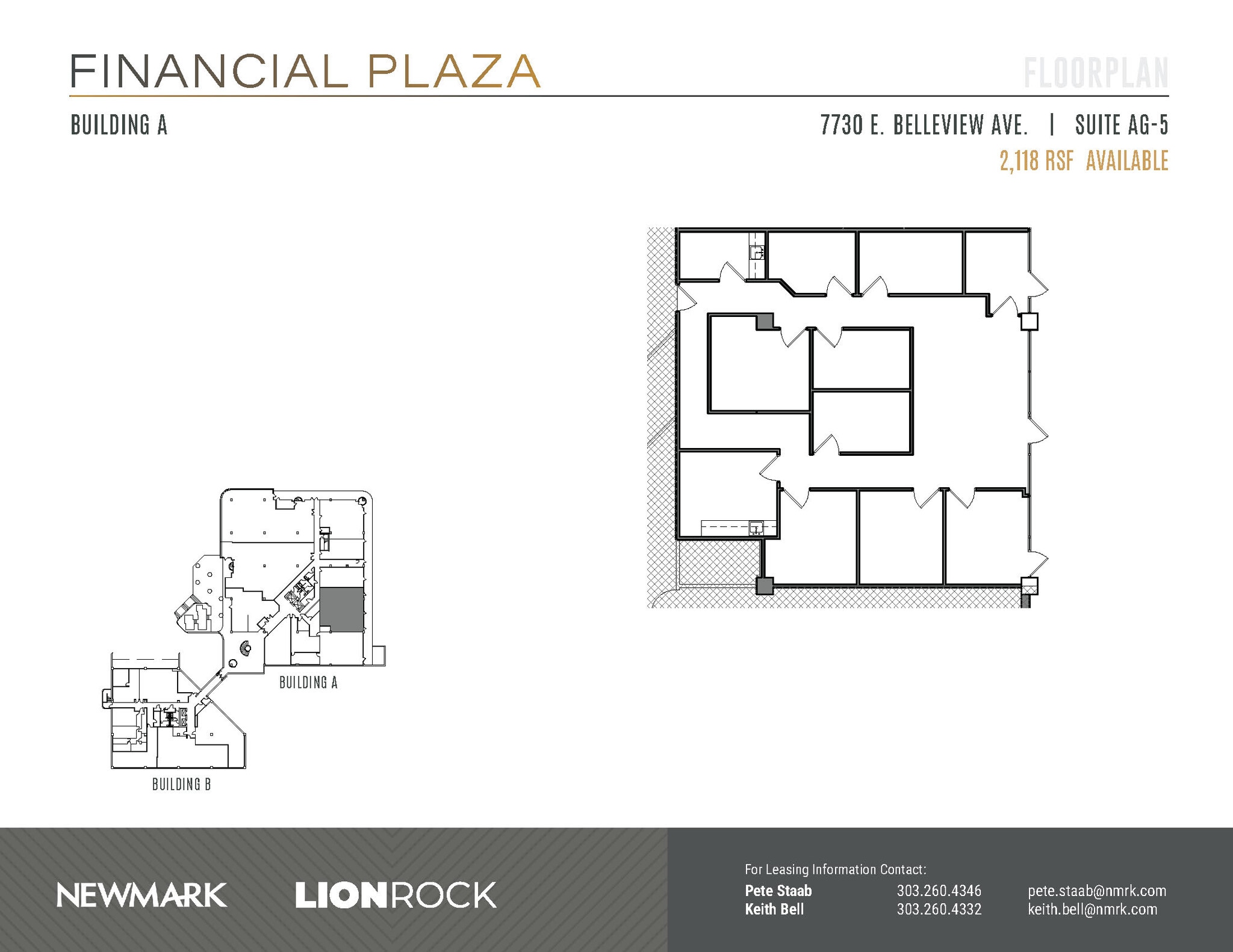 7730 E Belleview Ave, Greenwood Village, CO for lease Floor Plan- Image 1 of 2