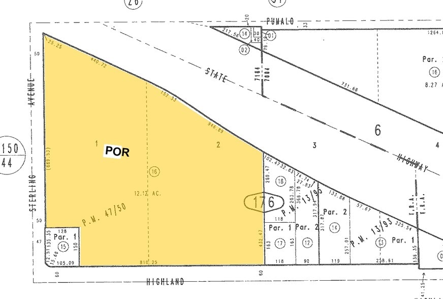 2100-2130 E Highland Ave, San Bernardino, CA à louer - Plan cadastral - Image 2 de 15
