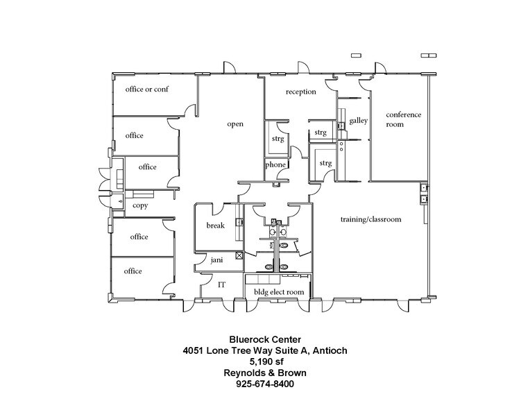 4041-4053 Lone Tree Way, Antioch, CA à louer - Plan d’étage - Image 2 de 9