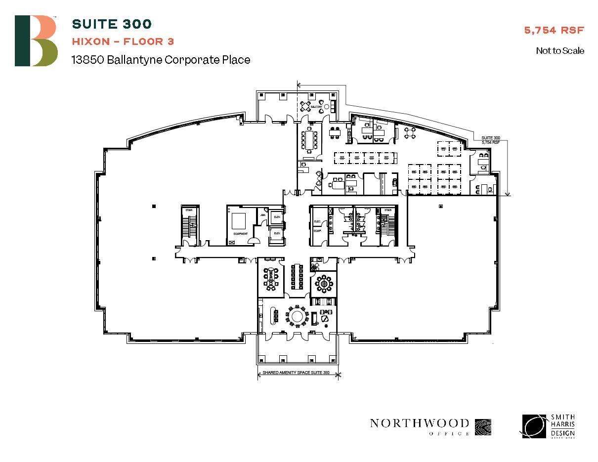 13850 Ballantyne Corporate Pl, Charlotte, NC à louer Plan d  tage- Image 1 de 1