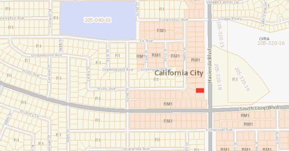 Hacienda Blvd & S Loop blvd, California City, CA for sale - Plat Map - Image 2 of 2