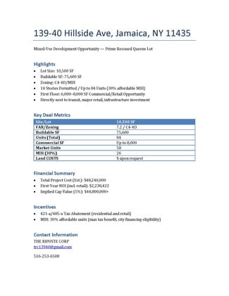 More details for 13940 Hillside Ave, Jamaica, NY - Flex for Sale