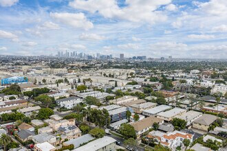 5912 Willoughby Ave, Los Angeles, CA - Aérien Vue de la carte