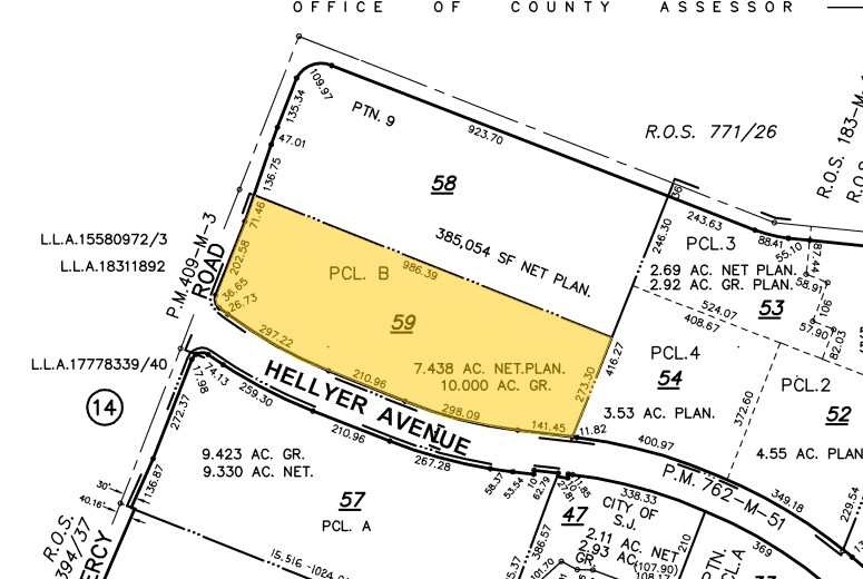 6080 Hellyer Ave, San Jose, CA à louer - Plan cadastral - Image 2 de 6
